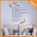 Big sale new decals innocuous pvc red rose wall sticker